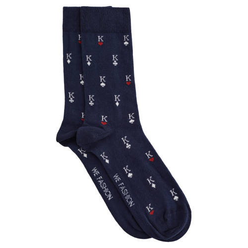 WE Fashion sokken donkerblauw afbeelding