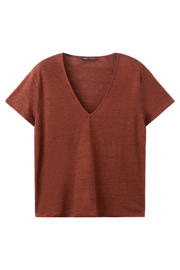 thumbnail: Mango T-shirt met linnen koper