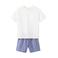 Mango Kids shortama wit/paars