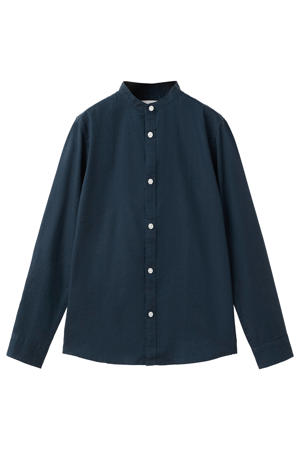 linnen overhemd donkerblauw
