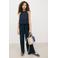 Mango Kids jumpsuit donkerblauw