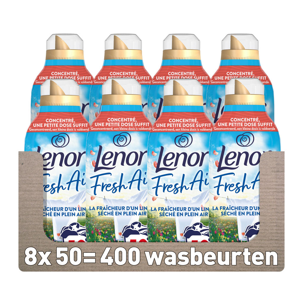 Lenor Outdorable Wasverzachter Zonnige Lentedag - 8 x 700 ml - 8 x 50 Wasbeurten - 400 wasbeurten