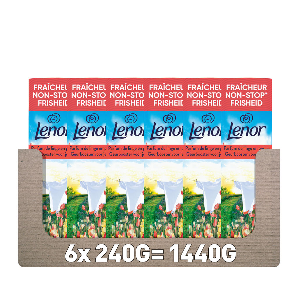 Lenor In-wash Geurbooster Zonnige Lentedag - Geurparels - 6 x 240 gram