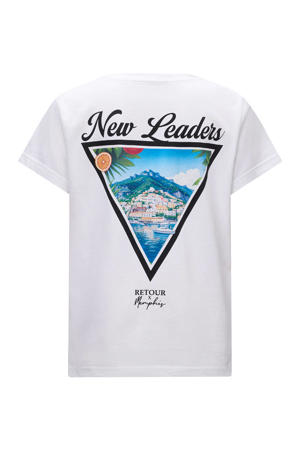 T-shirt met backprint wit