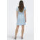 ONLY korte jurk light blue denim