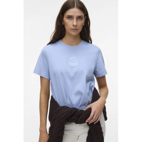 VERO MODA T-shirt lichtblauw afbeelding