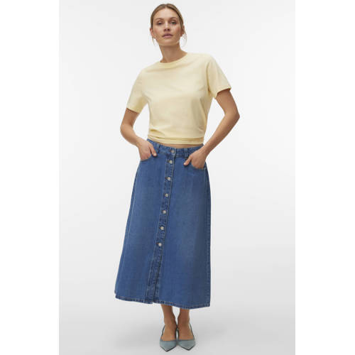 VERO MODA T-shirt lichtgeel afbeelding