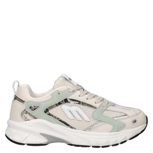 leren sneakers beige/multi