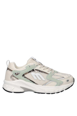 leren sneakers beige/multi