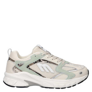 leren sneakers beige/multi