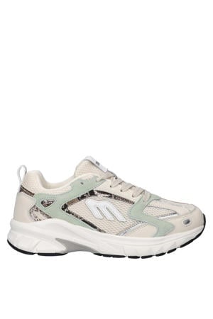 leren sneakers beige/multi