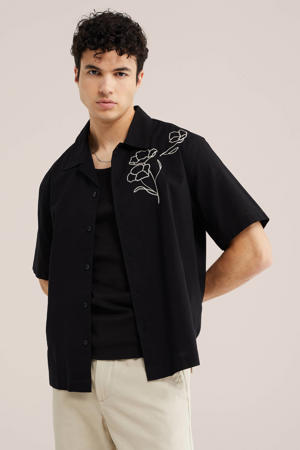 relaxed casual overhemd zwart