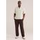 WE Fashion relaxed gestreept casual overhemd beige