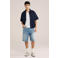 WE Fashion Blue Ridge relaxed casual overhemd donkerblauw