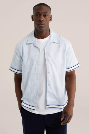 relaxed casual overhemd blauw