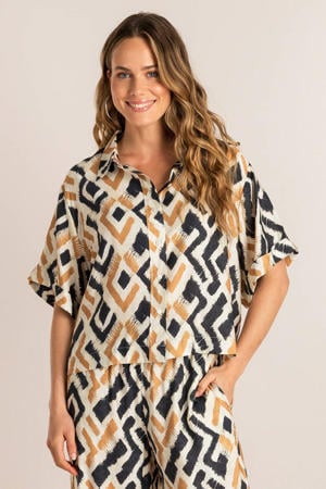 blouse donkerblauw