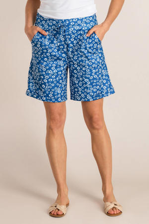 regular waist casual short blauw