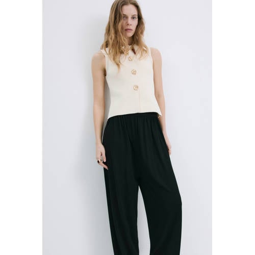 Mango gilet ecru gebreid afbeelding