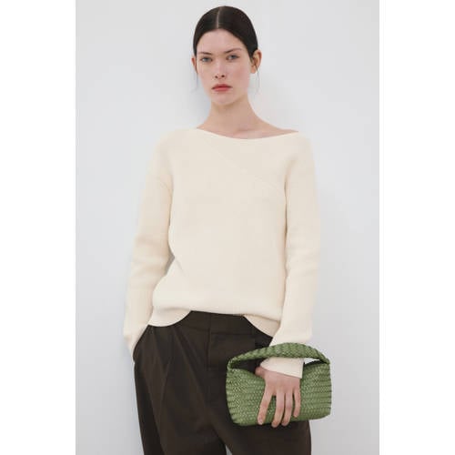 Mango trui beige gebreid afbeelding