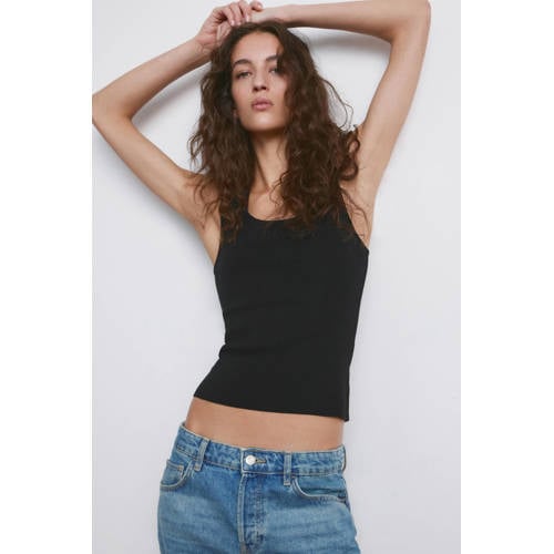 Mango top zwart afbeelding