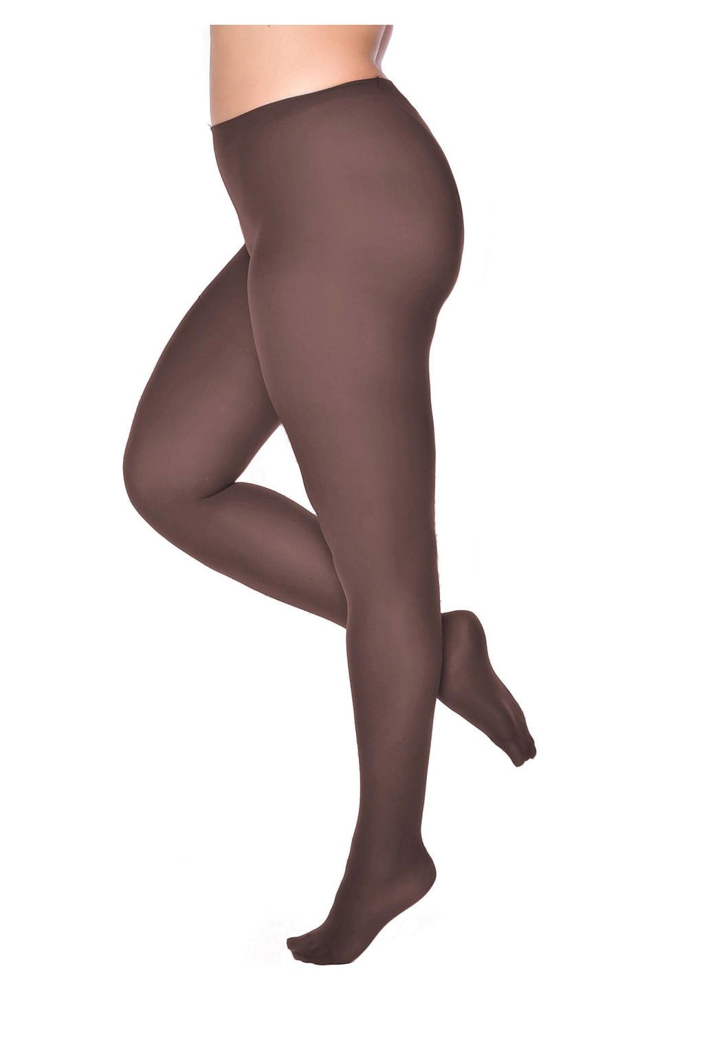 Pamela Mann Plus Size panty 50 denier donkerbruin