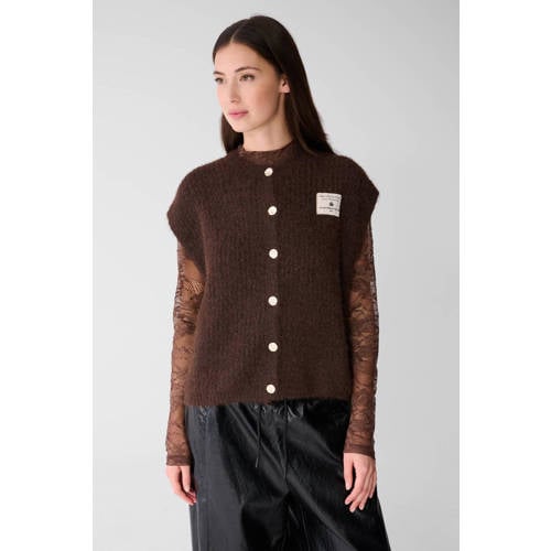 Shoeby gilet donkerbruin afbeelding
