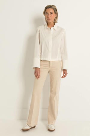flared jeans lichtgrijs