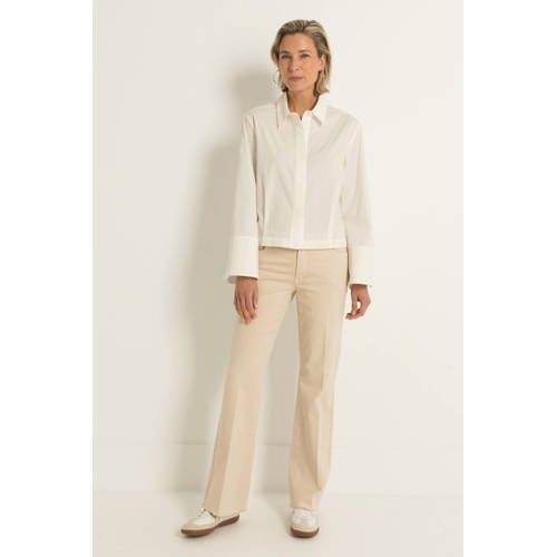 CLAUDIA BY CLAUDIA STRÄTER flared jeans lichtgrijs afbeelding