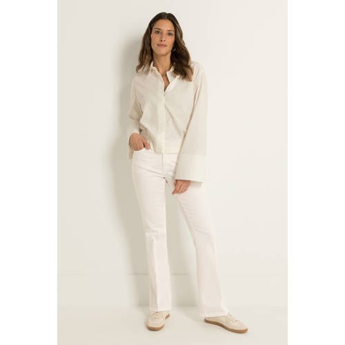 CLAUDIA BY CLAUDIA STRÄTER flared jeans wit afbeelding