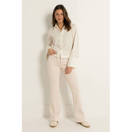 CLAUDIA BY CLAUDIA STRÄTER flared jeans beige afbeelding