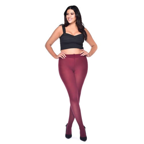 Pamela Mann Plus Size panty 50 denier donkerrood afbeelding