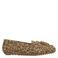 Poelman Taya suède mocassins met panterprint beige/zwart