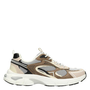 Dex leren sneakers beige/taupe
