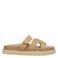 POSH by Poelman Scottie leren slippers beige