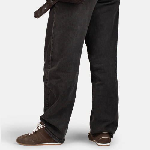 PS Poelman Tiffy suède sneakers donkerbruin