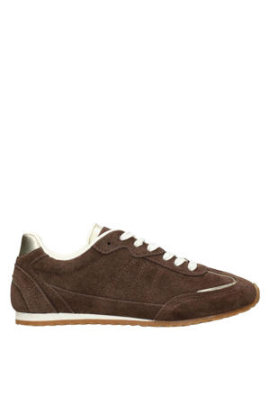 Tiffy suède sneakers donkerbruin