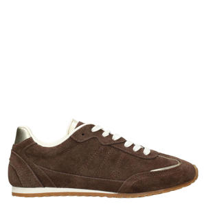 Tiffy suède sneakers donkerbruin