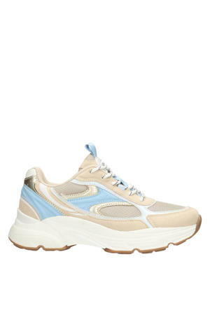 sneakers beige/blauw
