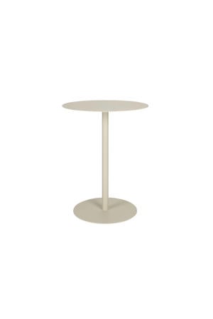 Snow Bistrotafel Rond 57 cm Metaal Beige