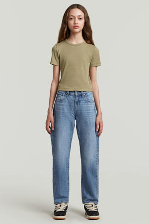 loose fit jeans light blue denim