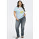 ONLY CARMAKOMA T-shirt lichtblauw