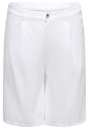 thumbnail: ONLY CARMAKOMA high waist straight bermuda short Plus Size - wit