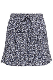 thumbnail: ONLY CARMAKOMA regular waist gebloemde casual short blauw