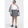 ONLY CARMAKOMA regular waist gebloemde casual short blauw