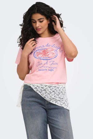 T-shirt lichtroze