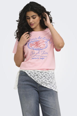 T-shirt lichtroze