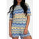 NIKKIE top gebreid blauw