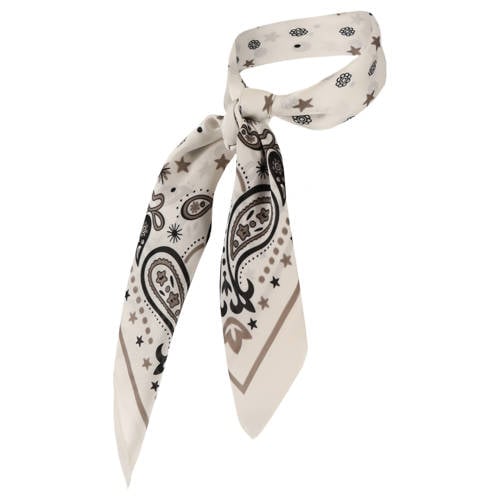 Sarlini sjaaltje met paisley print ecru afbeelding