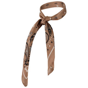 sjaaltje met paisley print taupe