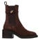 Steve Madden Charity-SM leren chelsea boots met blokhak - bruin